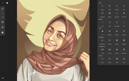 Aplikasi Edit Foto Vector di Android